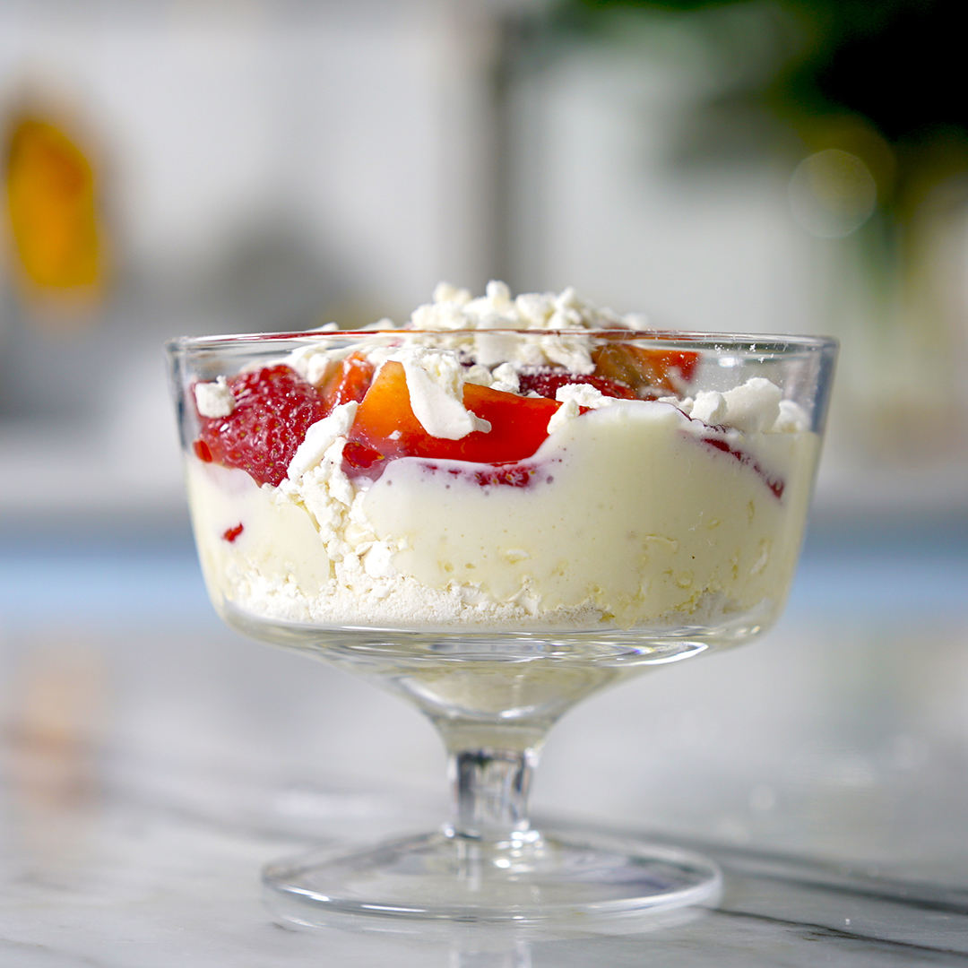 Verrine de Fresa con Merengue